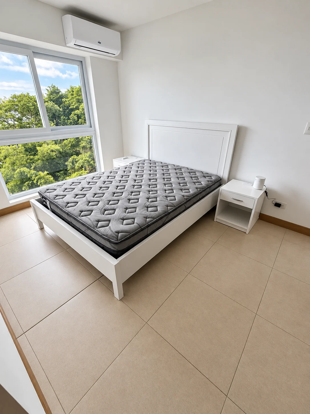 Dormitorio en blanco