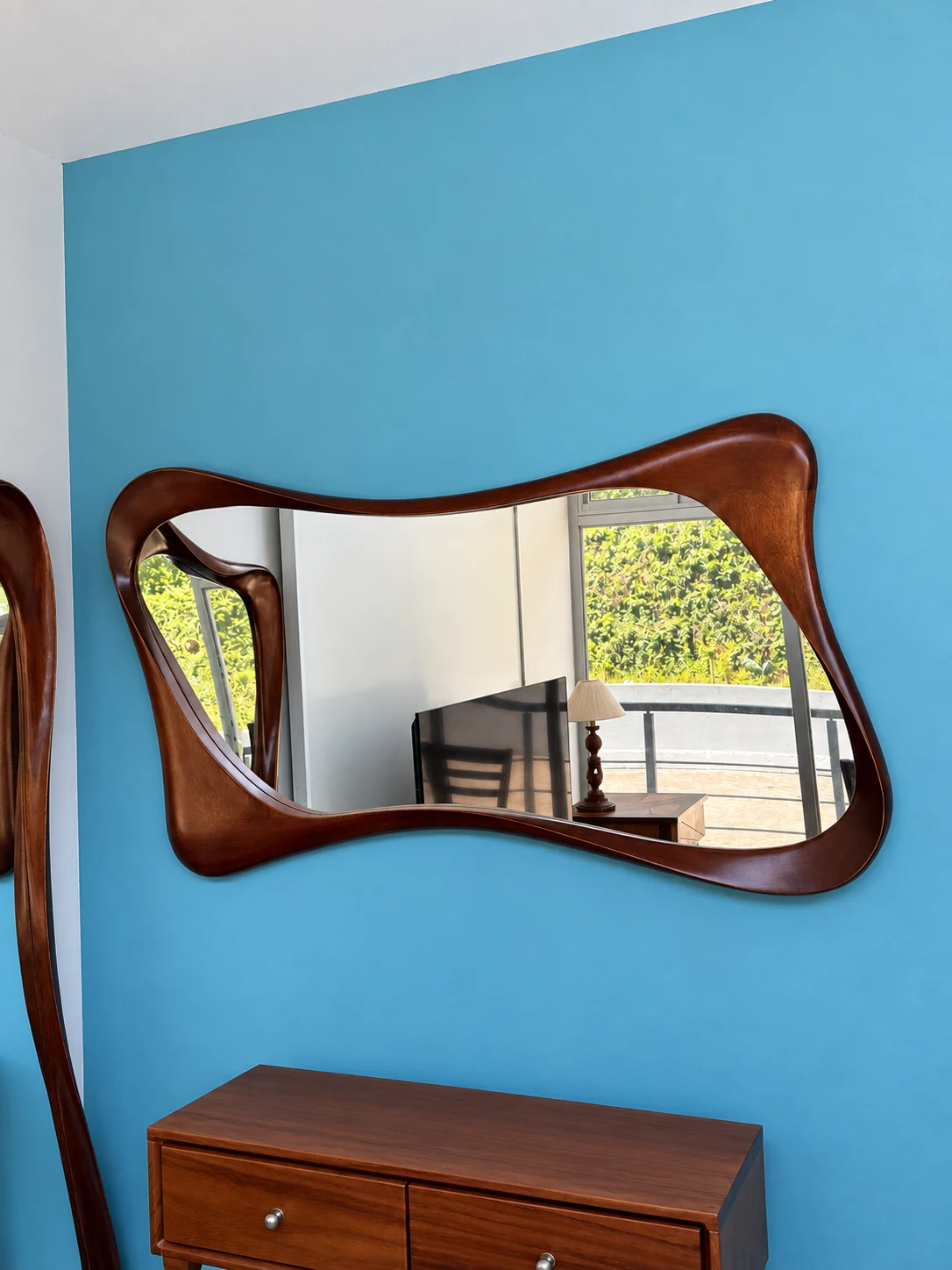 Espejo de pared orgánico